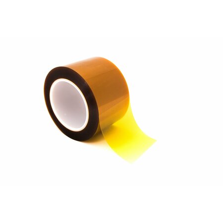 BERTECH Double Sided Polyimide Tape, 1 Mil Thick, 125 mm Wide x 36 Yards Long, Amber PPTDE-125mm